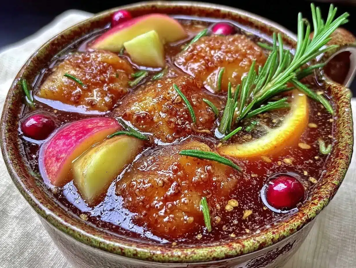 Fall Caramel Apple Cider Sangria: 5 Easy Gluten-Free Swaps 4 fall caramel apple cider sangria preparation steps