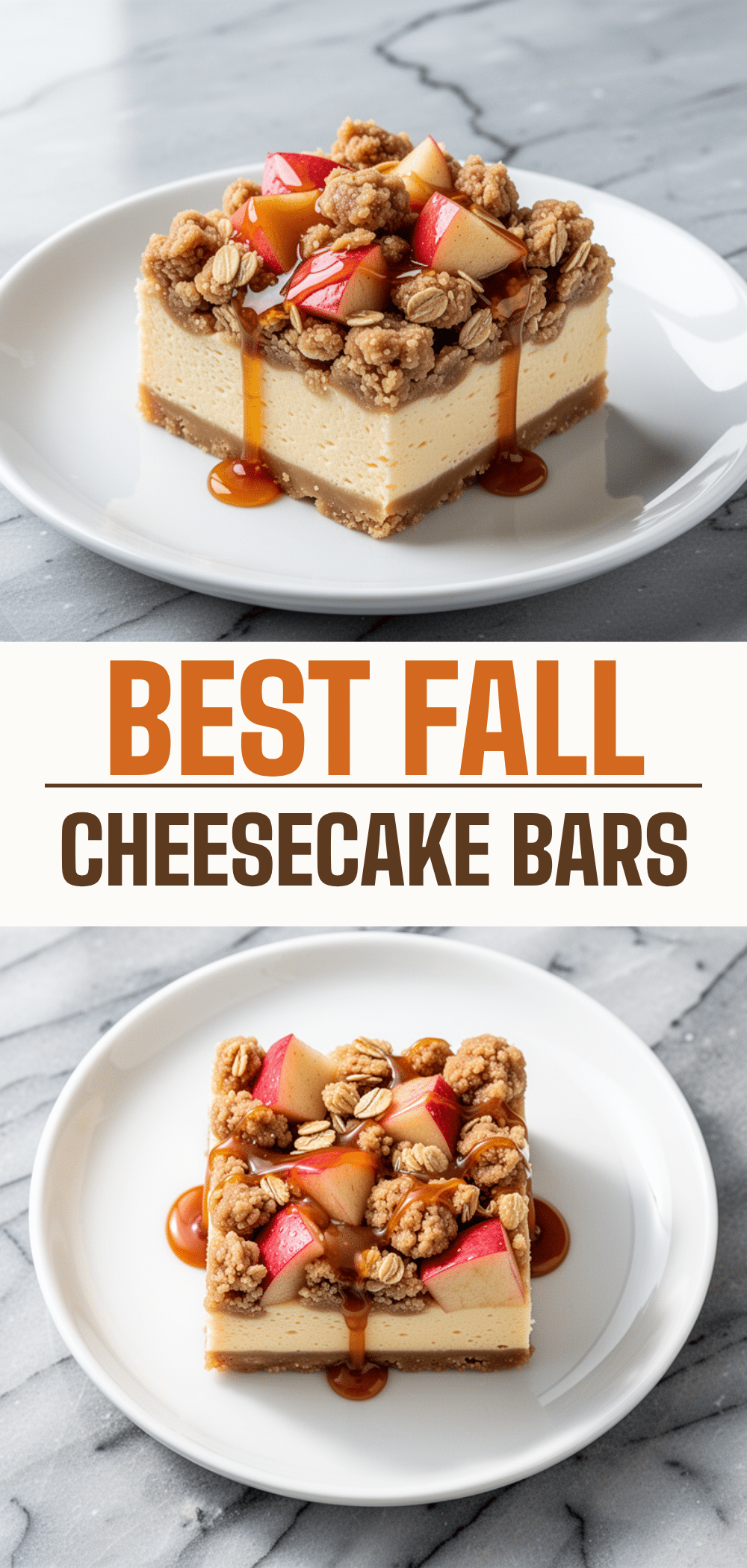 Fall Caramel Apple Crisp Cheesecake Bars 5 fall caramel apple crisp cheesecake bars recipe