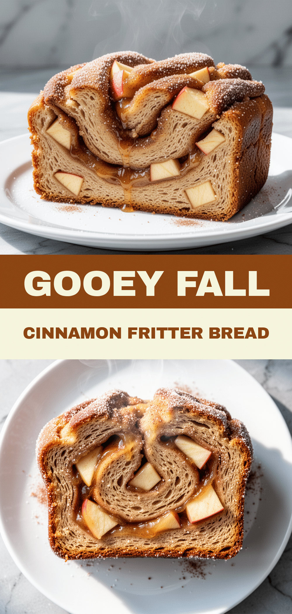 Fall Cinnamon Sugar Apple Fritter Bread: 5-Ingredient Dessert 5 Fall Cinnamon Sugar Apple Fritter Bread recipe