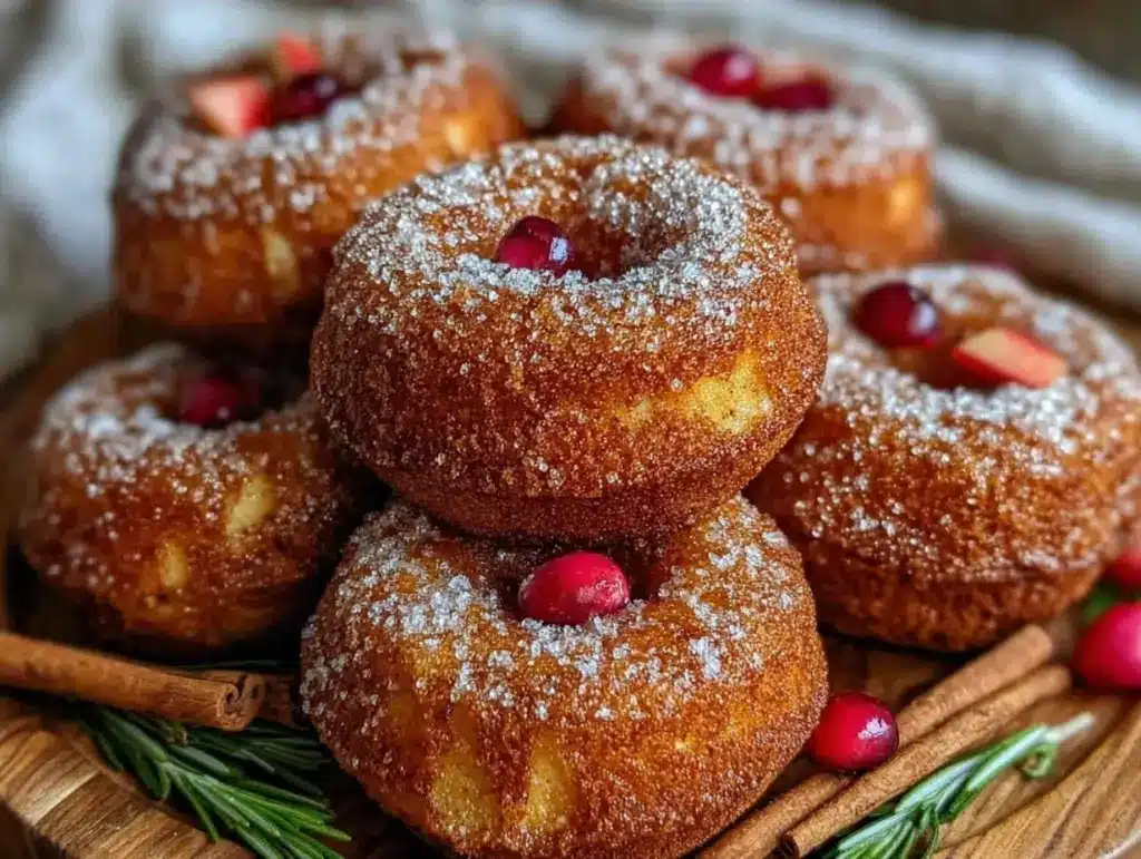 fall harvest apple cider donuts - featured image