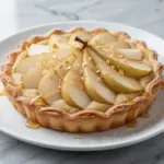 fall harvest pear frangipane tart - featured image