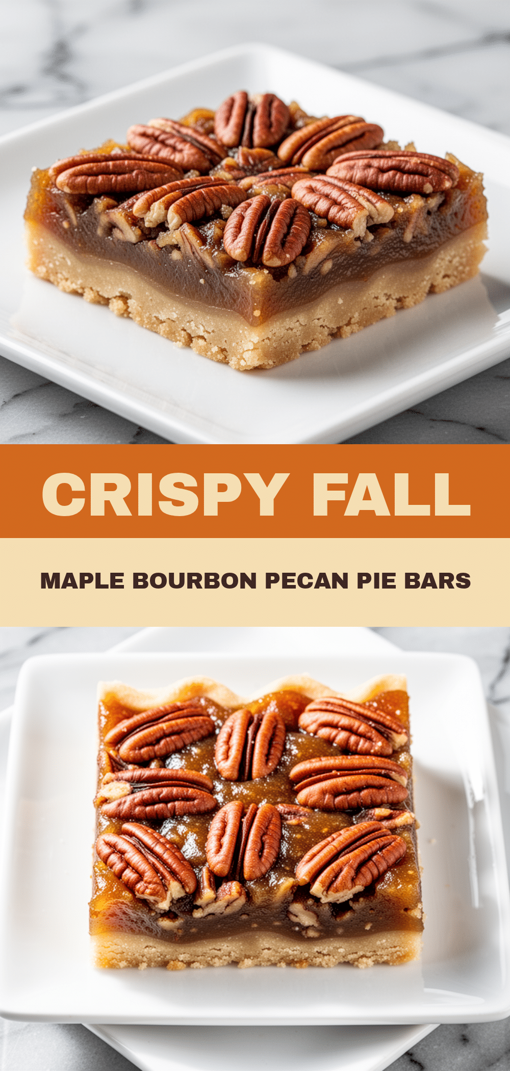 Fall Maple Bourbon Pecan Pie Bars: Easy Holiday Dessert 5 Fall Maple Bourbon Pecan Pie Bars recipe
