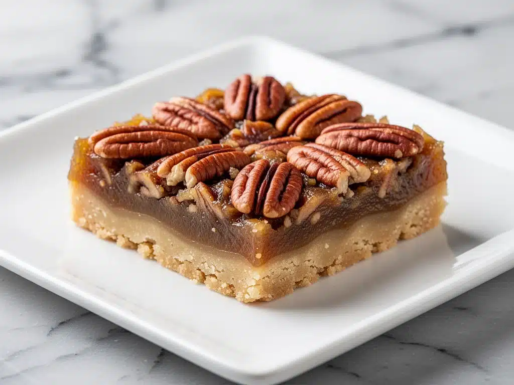 Fall Maple Bourbon Pecan Pie Bars - featured image