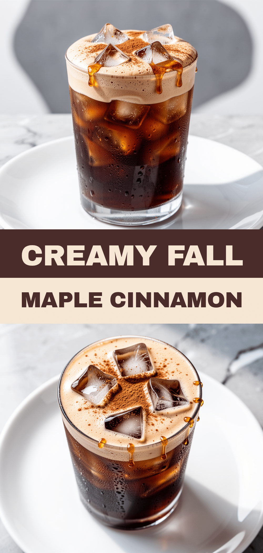 Fall Maple Cinnamon Cold Foam Iced Coffee: 5-Ingredient Recipe 5 fall maple cinnamon cold foam iced coffee recipe