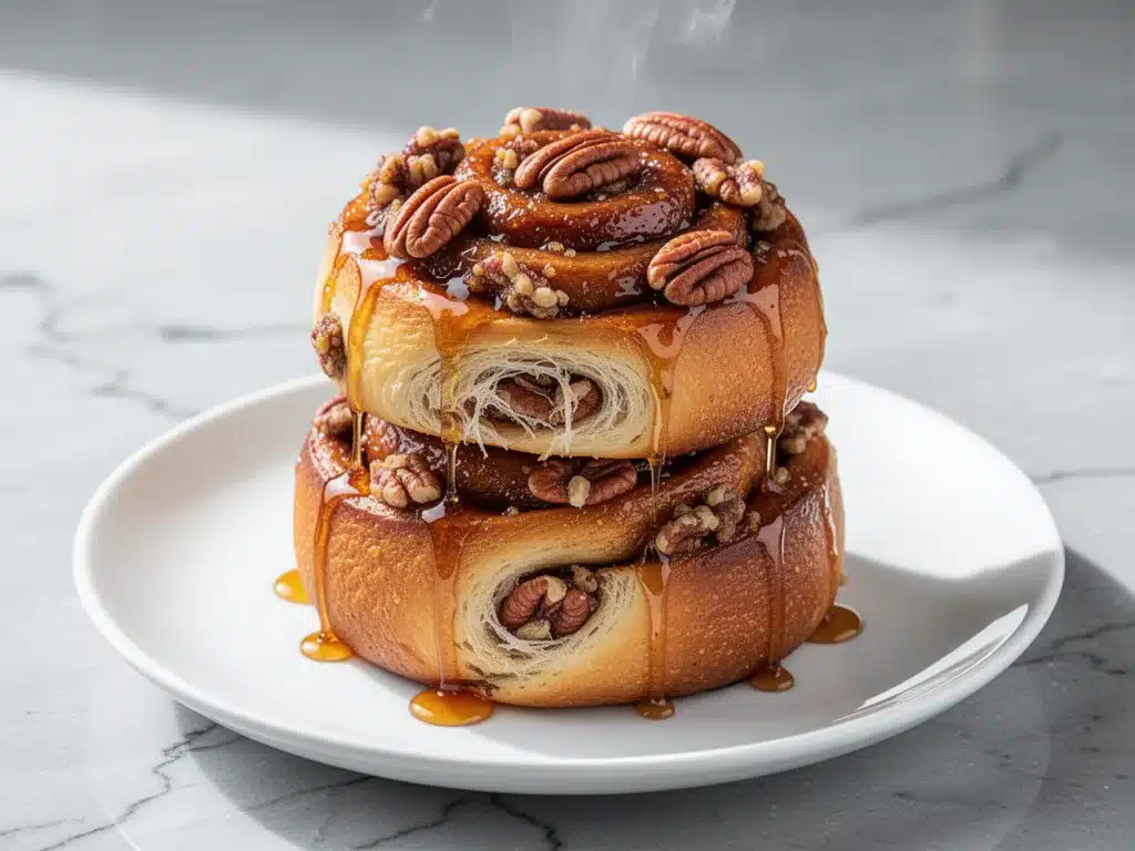 fall maple pecan sticky buns - featured image