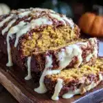 fall pumpkin spice banana bread - featured image