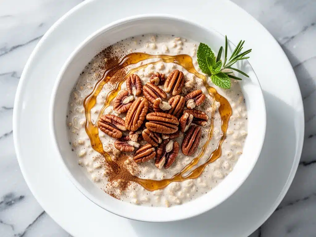 Fall Pumpkin Spice Overnight Oats: Easy Maple Pecan Crunch 4 fall pumpkin spice overnight oats preparation steps