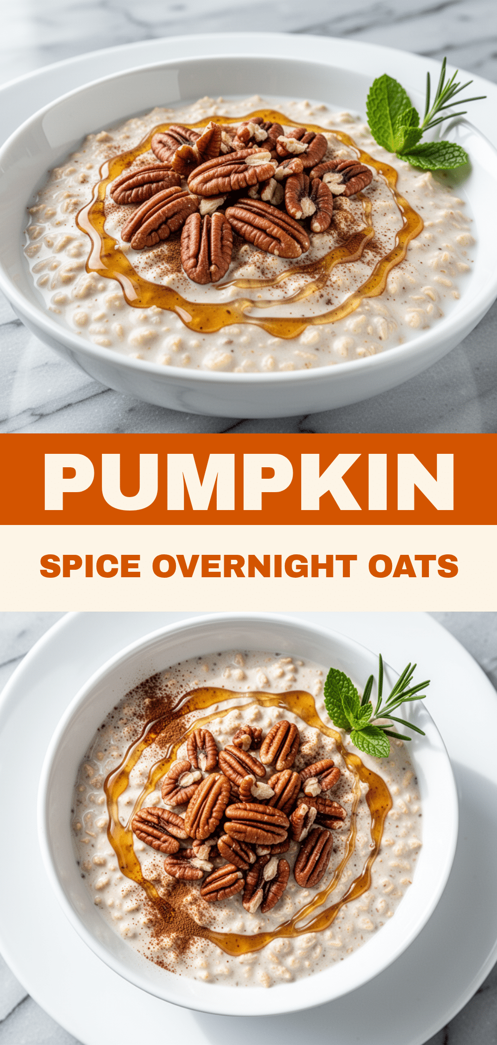 Fall Pumpkin Spice Overnight Oats: Easy Maple Pecan Crunch 5 fall pumpkin spice overnight oats recipe