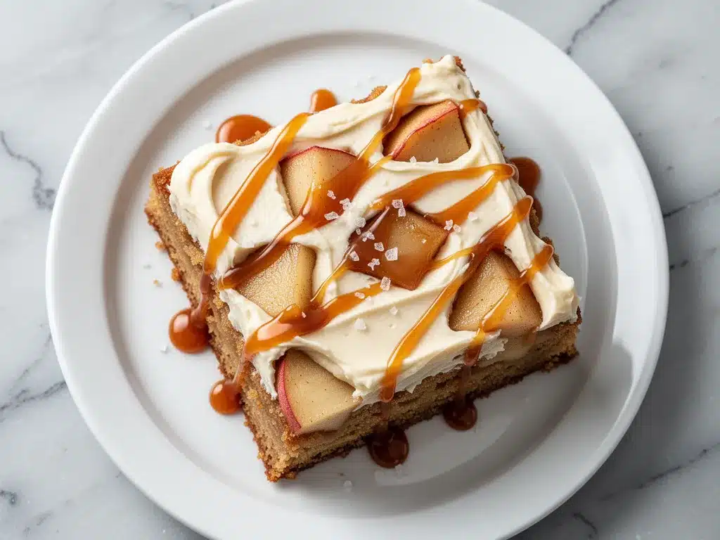 Fall Salted Caramel Apple Sheet Cake: 5-Ingredient Easy Recipe 4 fall salted caramel apple sheet cake preparation steps
