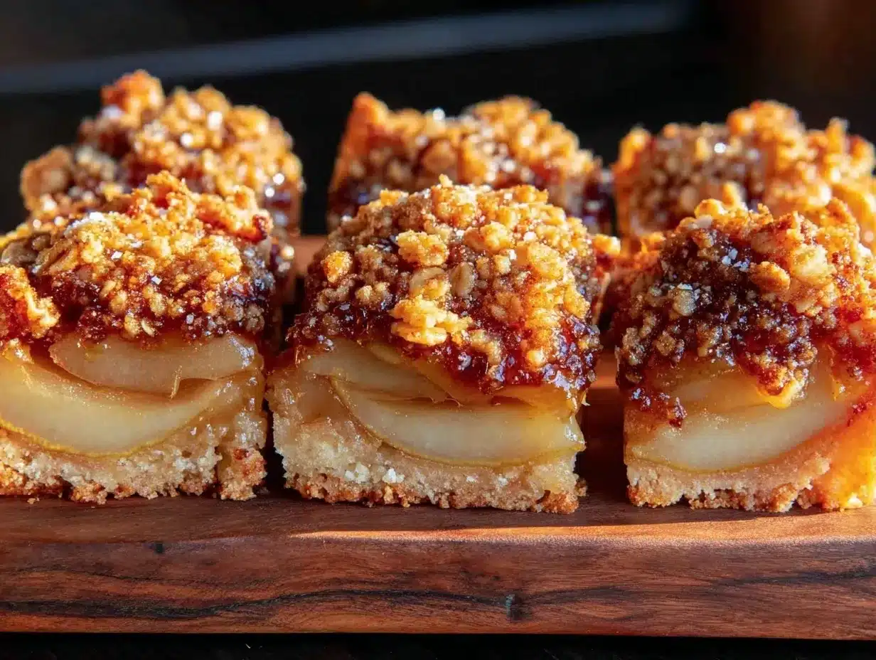 Fall Spiced Pear Ginger Crumble Bars: 10 Easy Best Guest Recipe 4 fall spiced pear ginger crumble bars preparation steps