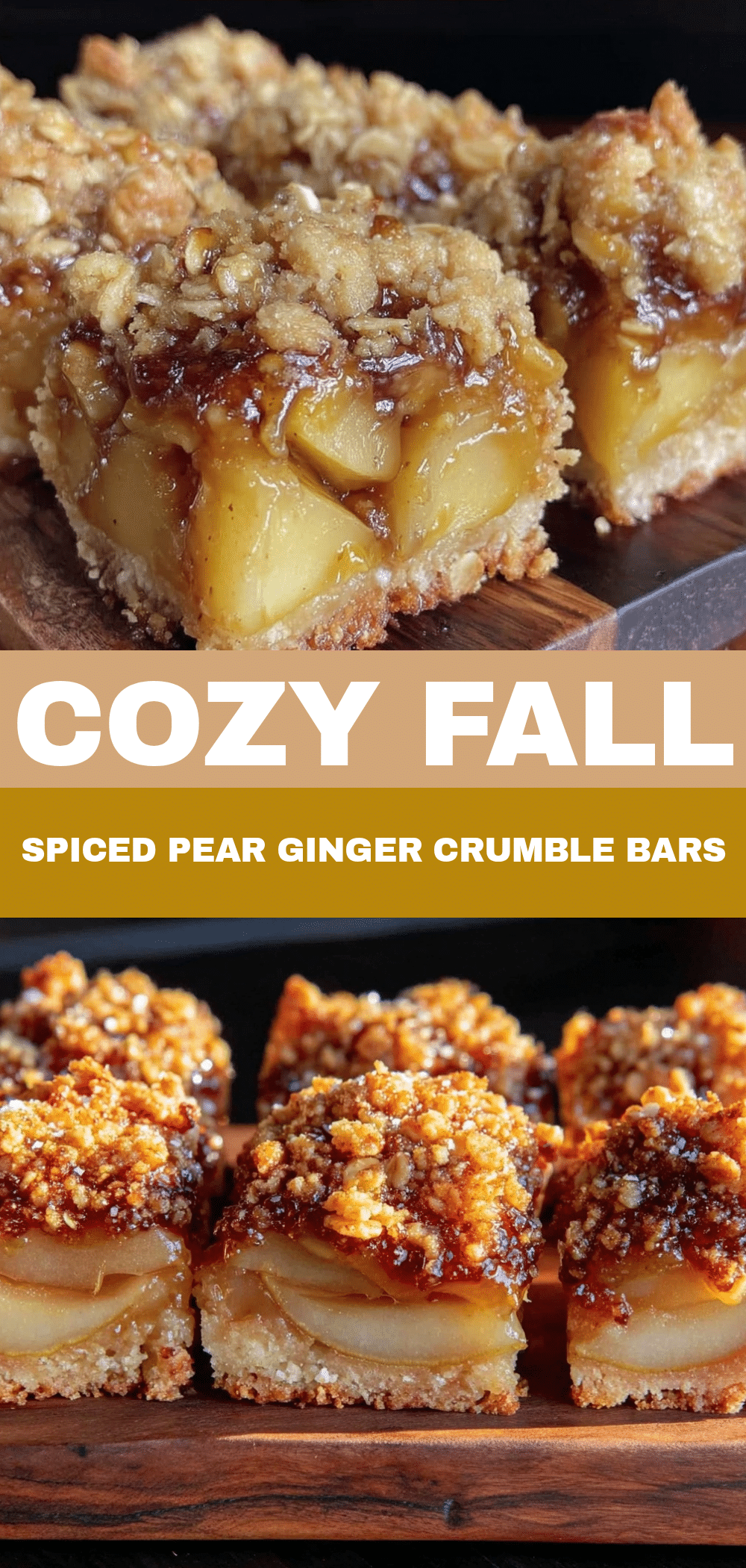 Fall Spiced Pear Ginger Crumble Bars: 10 Easy Best Guest Recipe 5 fall spiced pear ginger crumble bars recipe