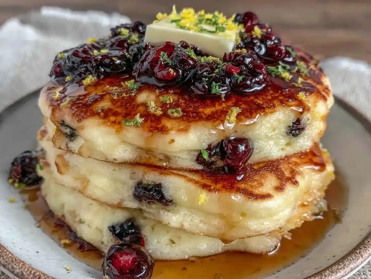 Fluffy Buttermilk Blueberry Pancakes: 5-Step Lemon Zest Brunch 4 fluffy buttermilk blueberry pancakes preparation steps