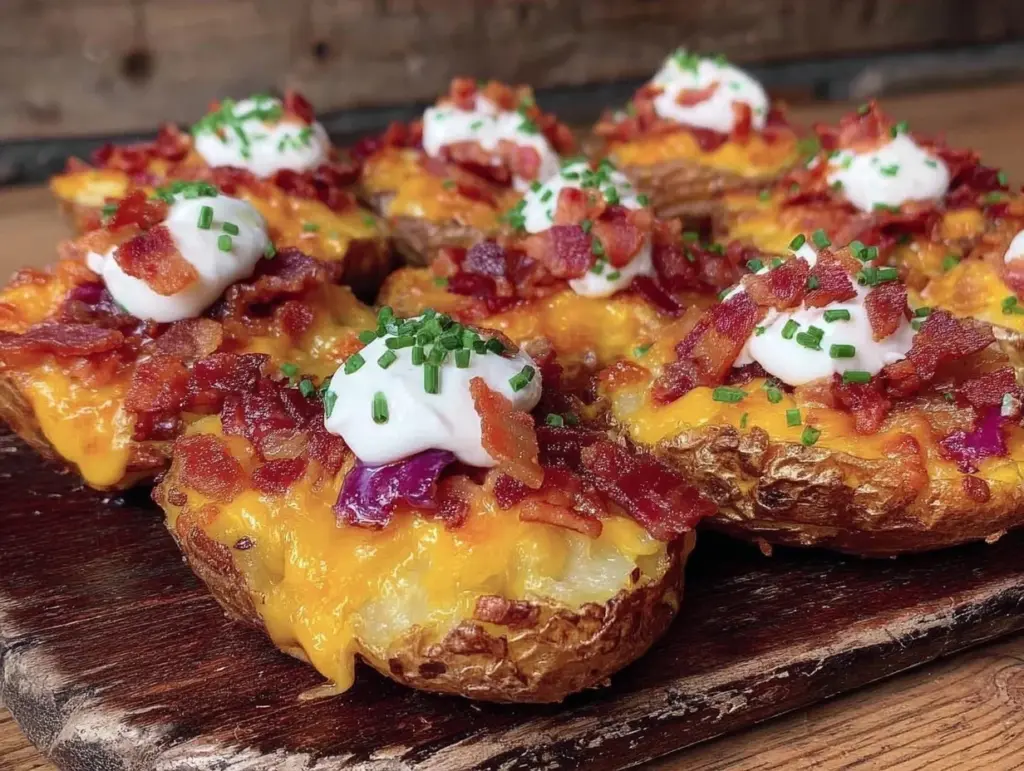 football party loaded potato skins - featured image