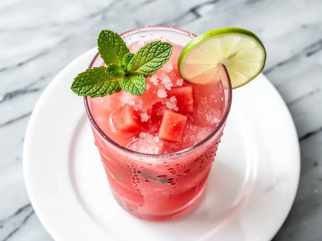 Frozen Watermelon Mint Agua Fresca: 3-Ingredient Refreshing Drink 4 frozen watermelon mint agua fresca preparation steps