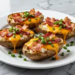 Game Day Crispy Air Fryer Loaded Potato Skins - featured image