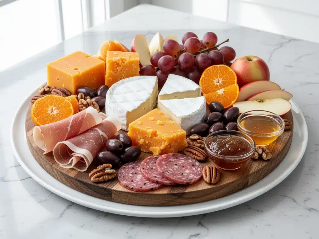 game day football charcuterie board - featured image