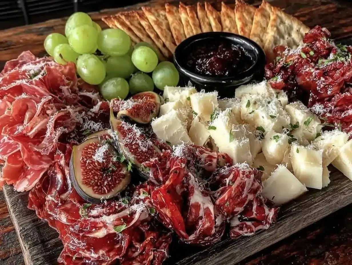 Garlic Parmesan Charcuterie Board with Honeycomb: The Best Easy Appetizer 4 Garlic Parmesan Charcuterie Board with Honeycomb preparation steps