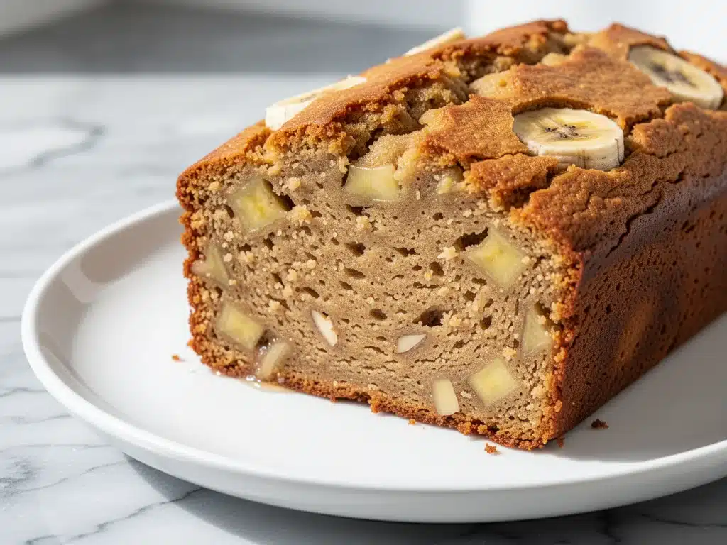 gluten-free almond flour banana bread - featured image