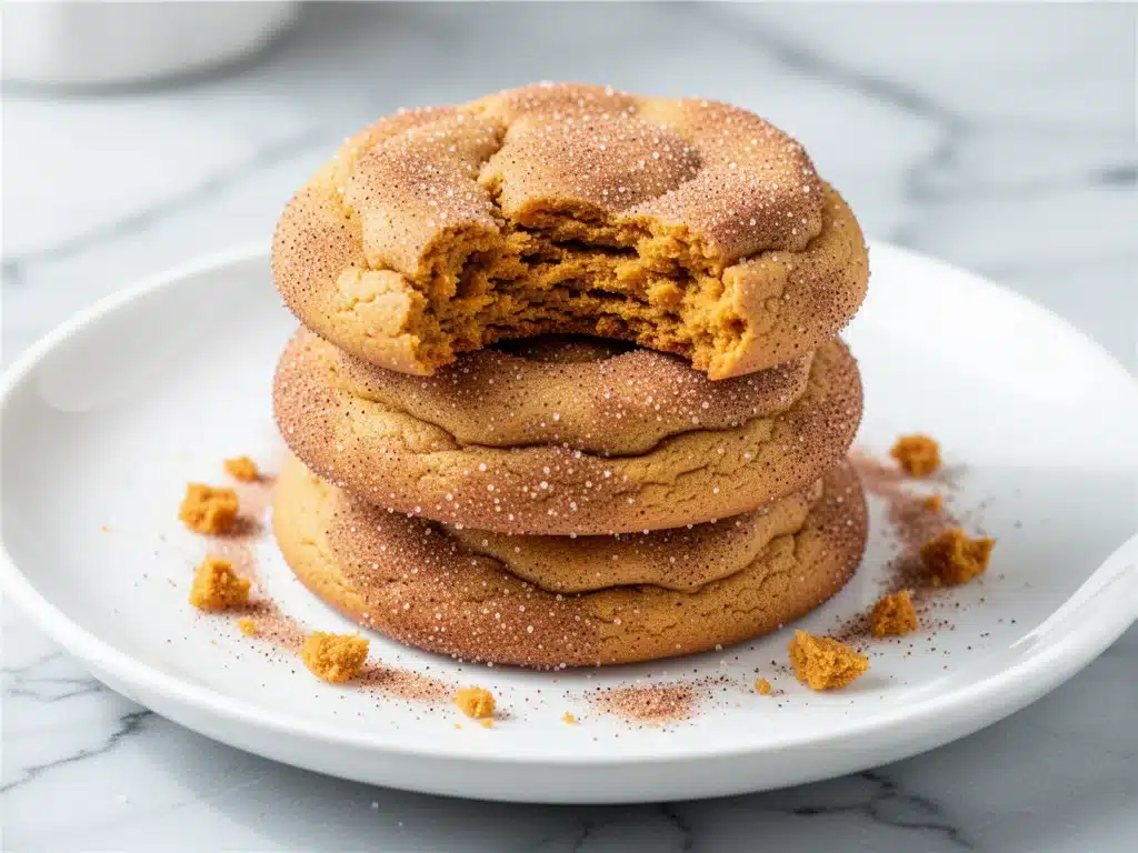 Gluten-Free Fall Pumpkin Snickerdoodle Cookies - featured image