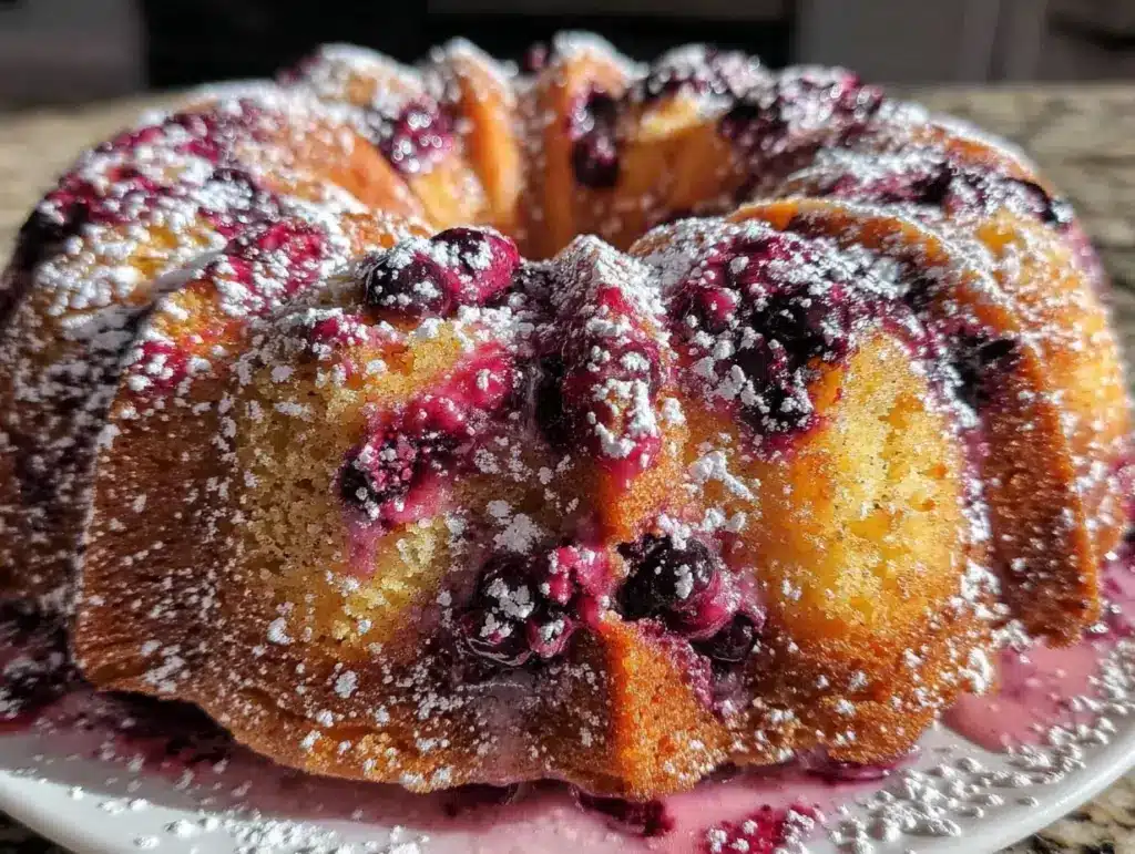 Gluten-Free Lemon Blueberry Bundt Cake - featured image