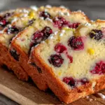 gluten-free lemon blueberry loaf - featured image
