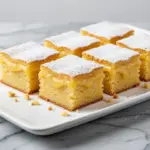 gooey butter cake bars - featured image