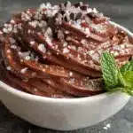 grilled vegan chocolate avocado mousse - featured image