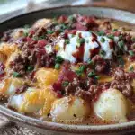 Ground Beef Cheeseburger Potato Soup - featured image