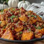 ground turkey sweet potato skillet - featured image