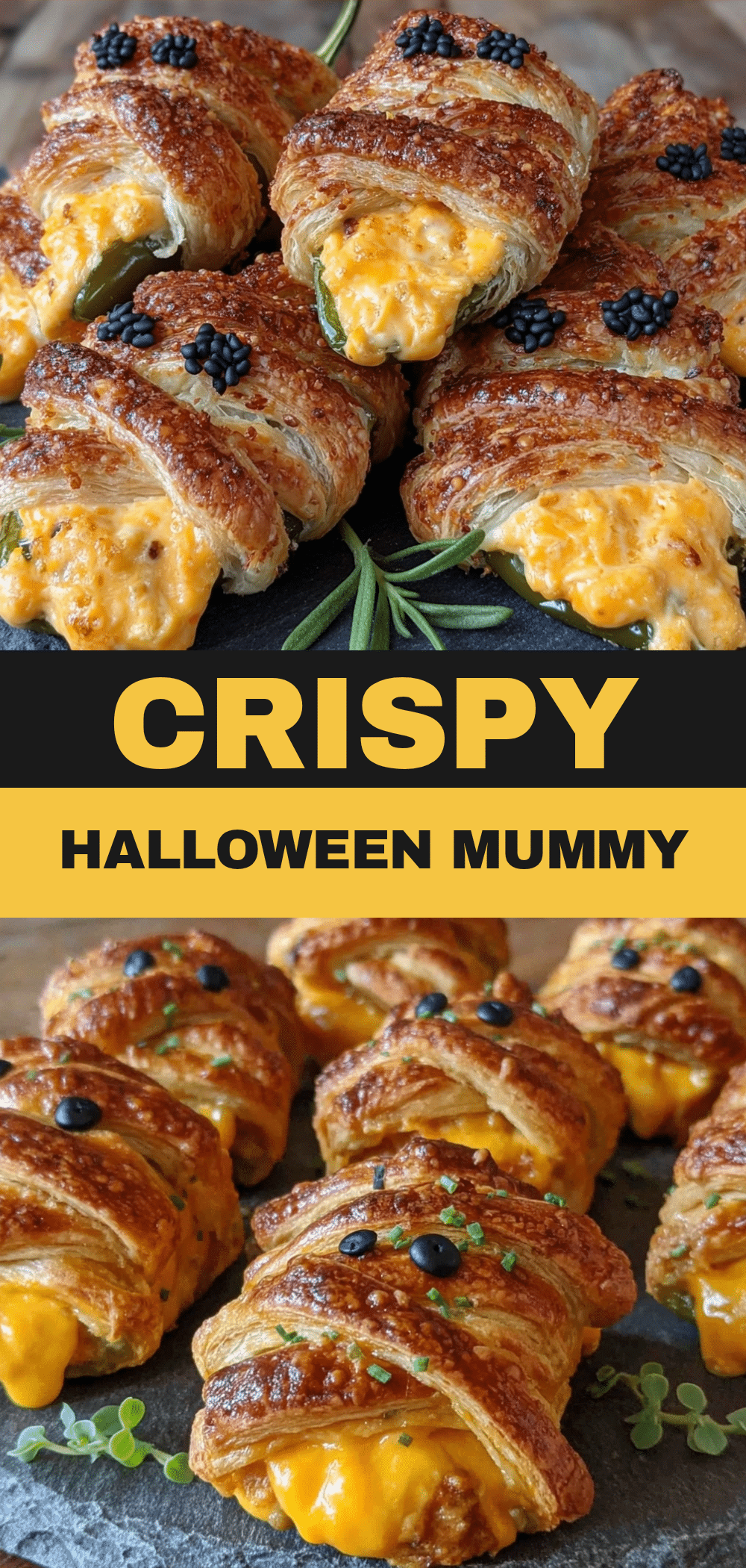 Halloween Mummy Jalapeno Popper Bites: 5 Easy Allergen Swaps 5 Halloween Mummy Jalapeno Popper Bites recipe