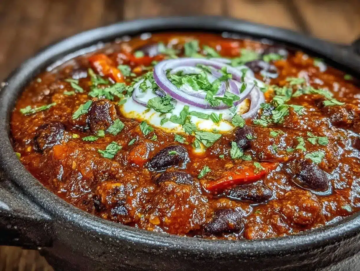 Halloween Pumpkin Chili: Budget-Friendly One-Serving Recipe 4 Halloween Pumpkin Chili preparation steps
