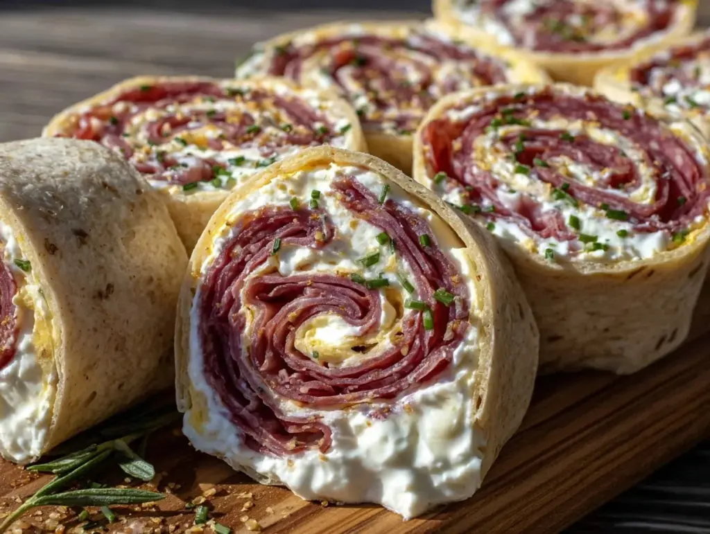 herbed turkey pinwheel wraps - featured image