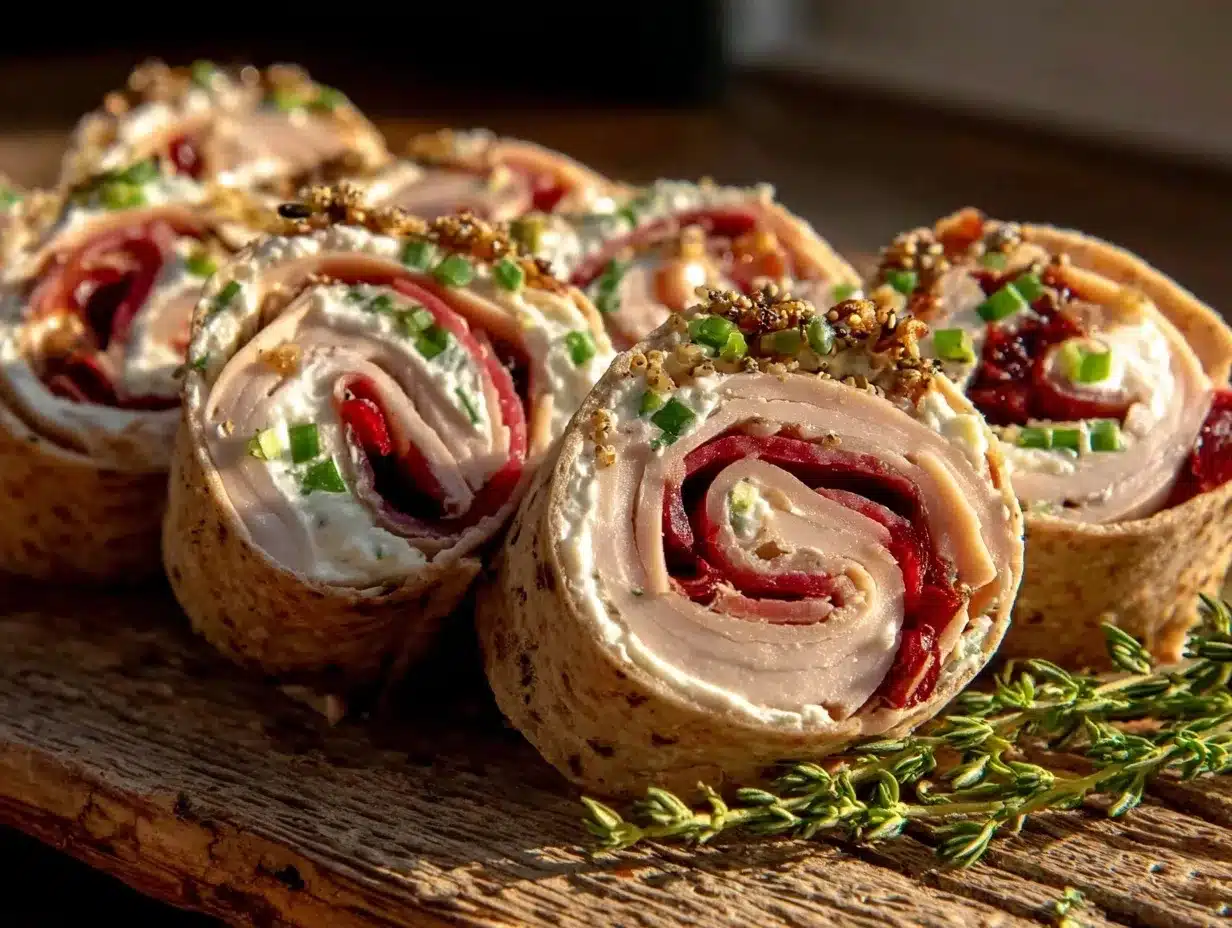 Herbed Turkey Pinwheel Wraps: Easy 15-Minute Fresh Summer Lunch 4 herbed turkey pinwheel wraps preparation steps