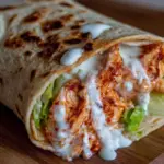 high-protein buffalo chicken wrap - featured image
