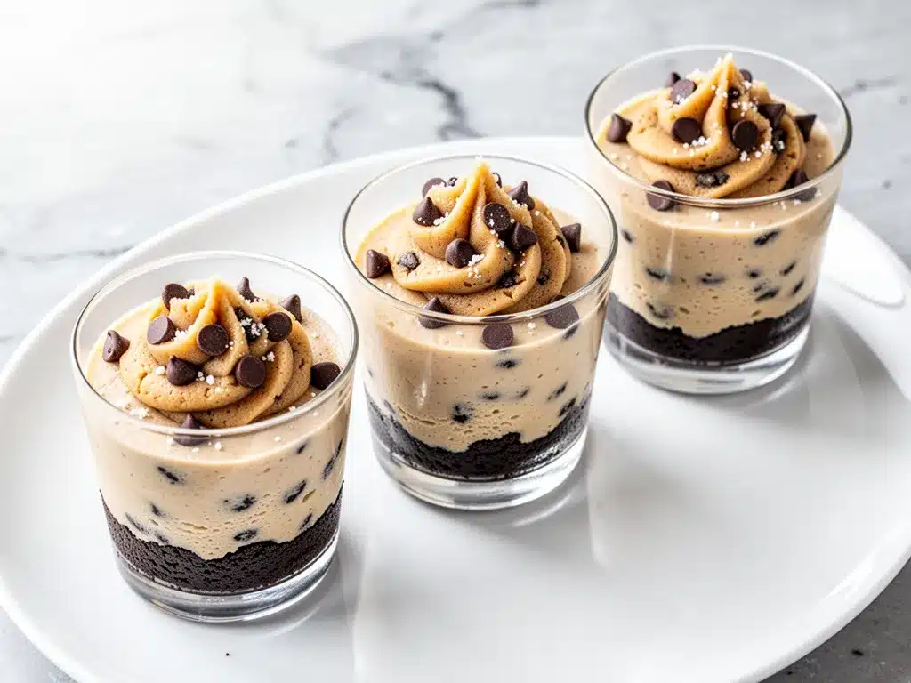 High-Protein Cookie Dough Cheesecake Cups: Easy 5-Ingredient Snack 4 High-Protein Cookie Dough Cheesecake Cups preparation steps