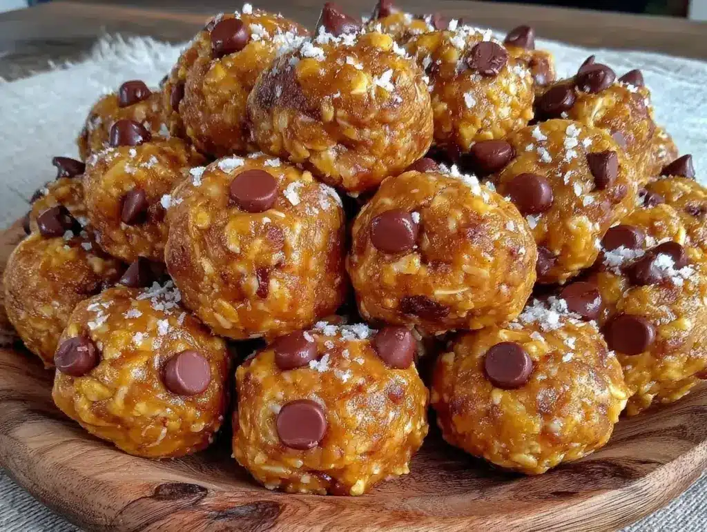 high-protein peanut butter protein balls - featured image