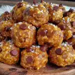 high-protein peanut butter protein balls - featured image