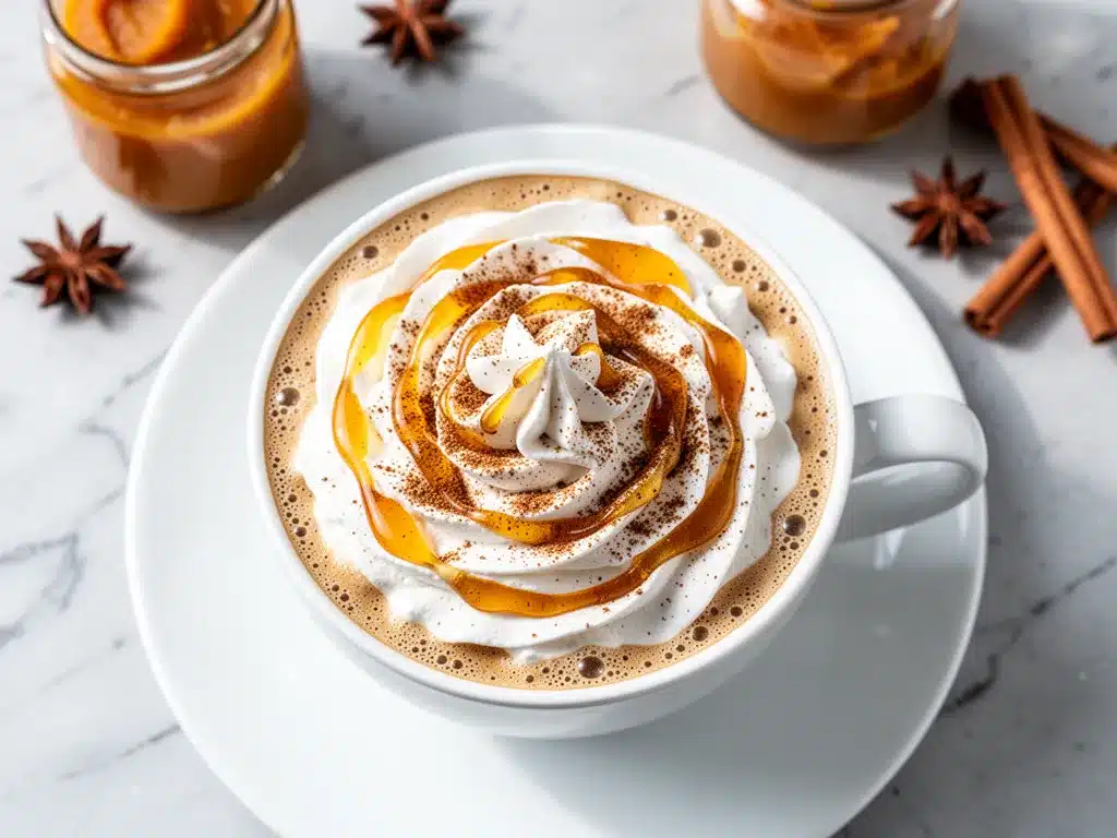 Fall Pumpkin Spice Latte: Homemade Syrup 4 homemade pumpkin spice latte preparation steps