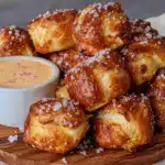 homemade soft pretzel bites - featured image