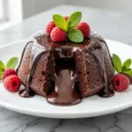 keto chocolate lava cake - featured image