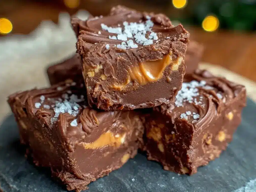 keto chocolate peanut butter fat bombs - featured image
