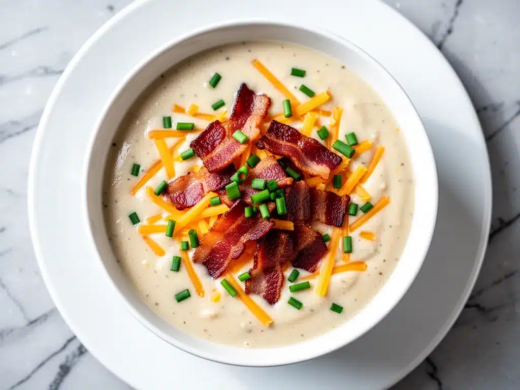 Keto Fall Loaded Cauliflower Soup: Easy 20-Minute Weeknight Dinner 4 keto fall loaded cauliflower soup preparation steps