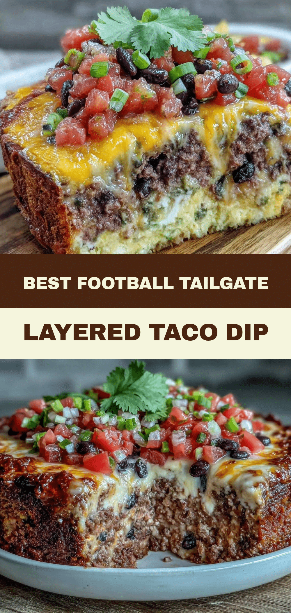 Football Tailgate Layered Taco Dip: Best Game Day Recipe 5 layered taco dip recipe