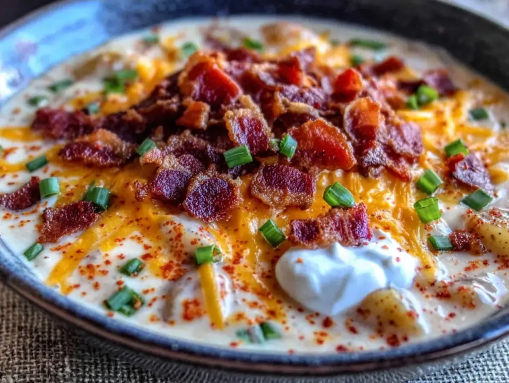 loaded baked potato soup - featured image