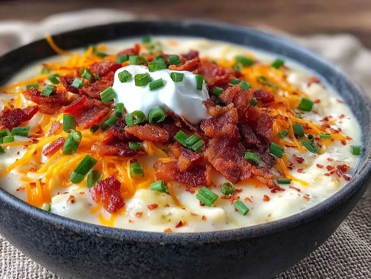 Loaded Baked Potato Soup: The Ultimate Creamy Dip 4 loaded baked potato soup preparation steps