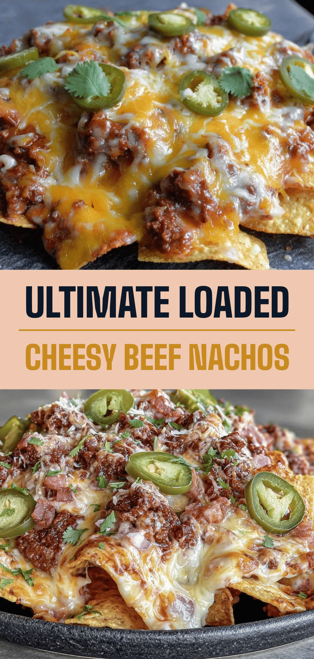 Loaded Cheesy Nachos with Ground Beef & Jalapeños: Easy Party Dip 5 loaded cheesy nachos with ground beef and jalapeños recipe