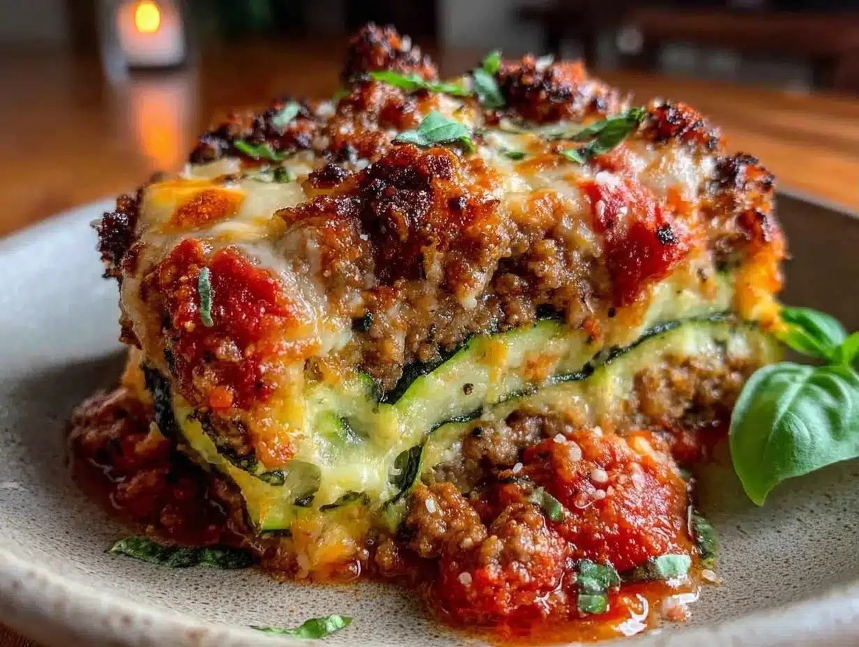 Low-Carb Zucchini Lasagna: Perfect Weekend Dinner Party 4 low-carb zucchini lasagna preparation steps