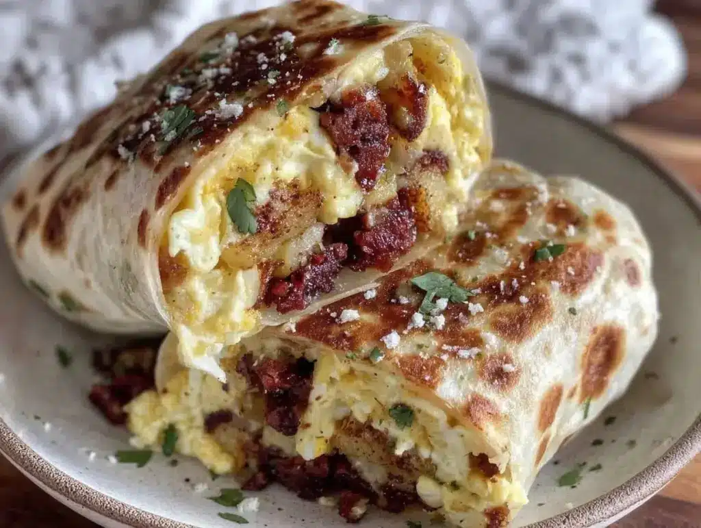 make-ahead freezer breakfast burritos - featured image