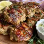 Mediterranean lemon herb grilled chicken skewers - featured image