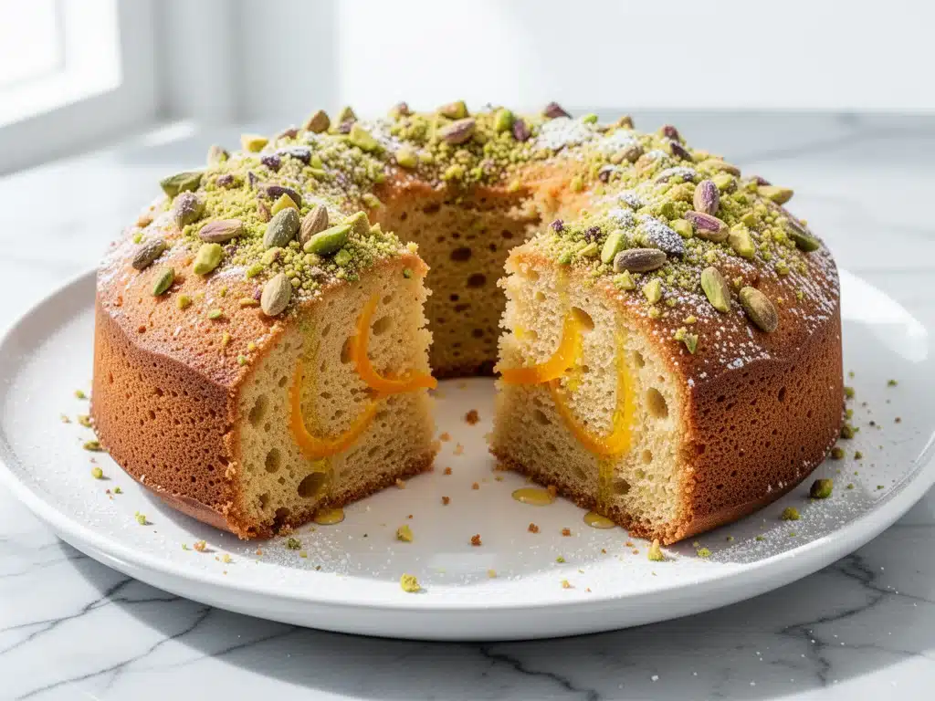 Mediterranean olive oil orange cake - featured image